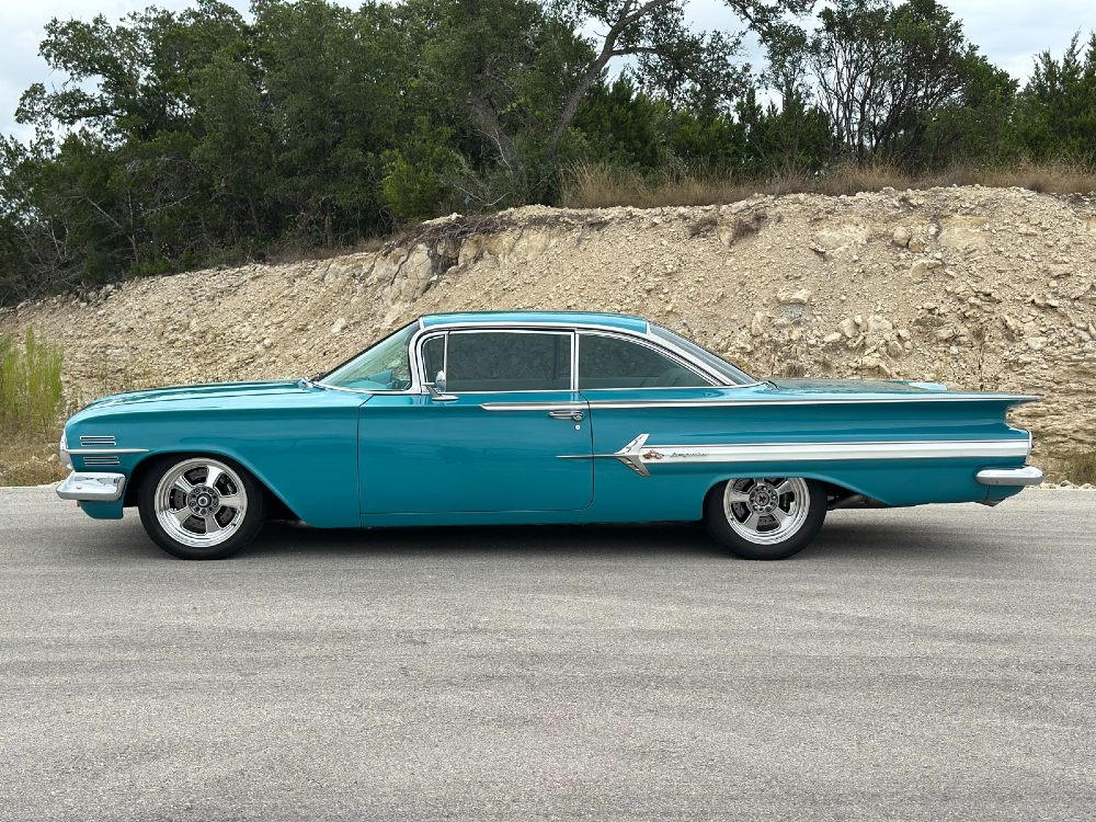 1960 Impala side profile after paint correction and ceramic coating Boerne