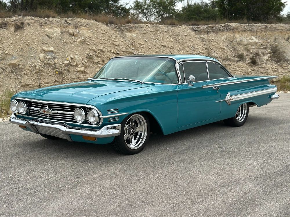 1960 Chevy Impala front three-quarter after paint correction Boerne TX